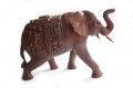 Houten urn olifant 15 cm